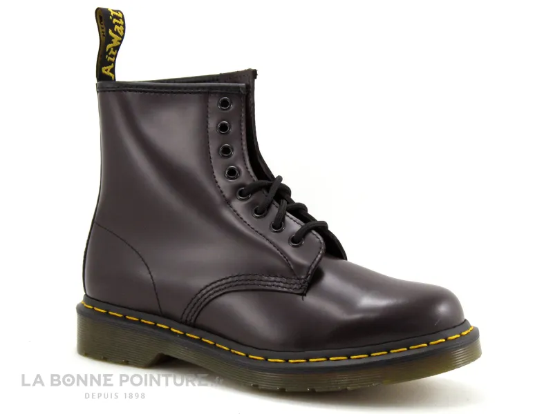 Achat chaussures Dr Martens Femme Boots, vente Dr Martens 1460 - 27277626 - Burgundy Smooth - Boots bordeaux