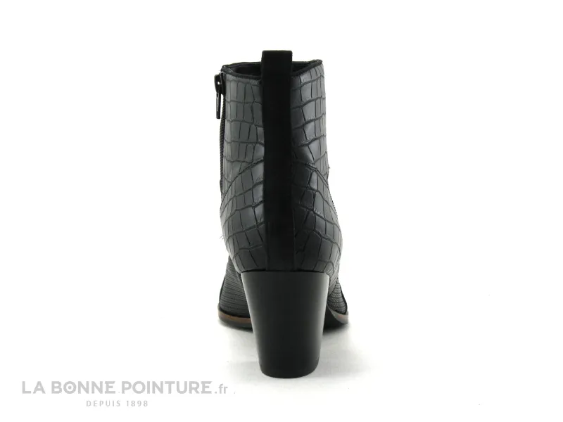 Achat chaussures Fugitive Femme Boots, vente Fugitive SINEL Noir - Alig - Bottine pointue - Talon haut