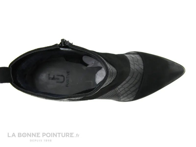 Achat chaussures Fugitive Femme Boots, vente Fugitive SINEL Noir - Alig - Bottine pointue - Talon haut