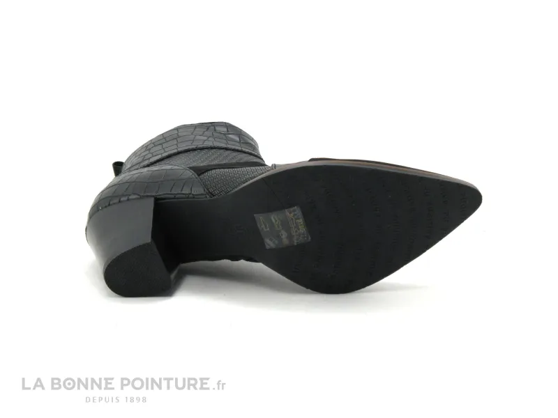 Achat chaussures Fugitive Femme Boots, vente Fugitive SINEL Noir - Alig - Bottine pointue - Talon haut