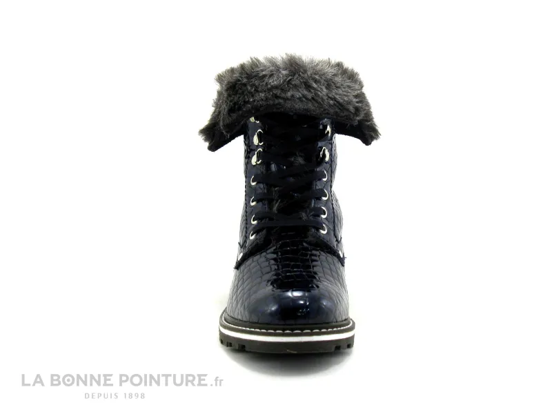 Achat chaussures Hooper Femme Boots, vente Hooper HERA Navy - Bottine fourree bleu marine