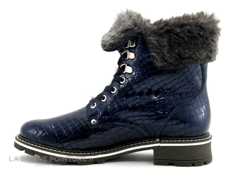 Achat chaussures Hooper Femme Boots, vente Hooper HERA Navy - Bottine fourree bleu marine