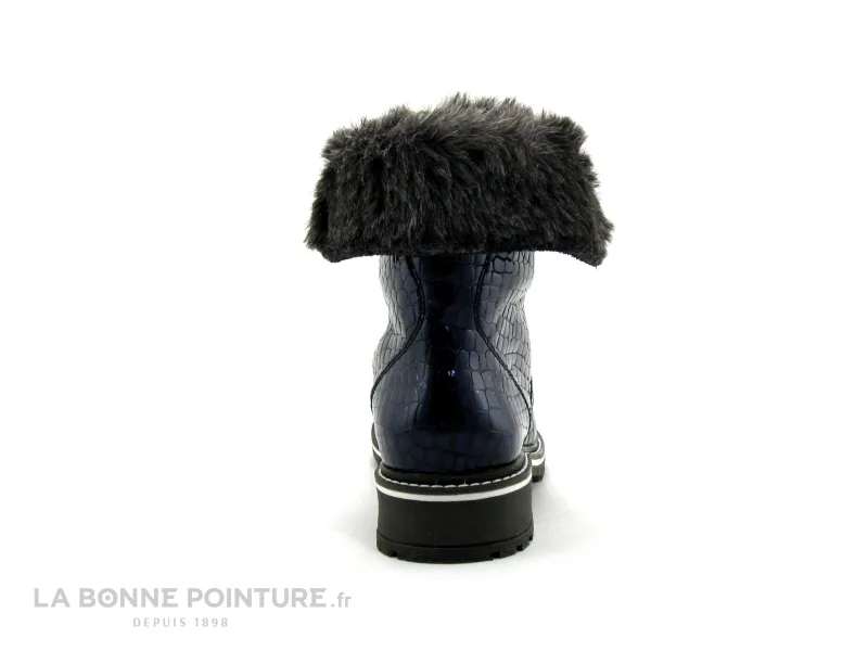 Achat chaussures Hooper Femme Boots, vente Hooper HERA Navy - Bottine fourree bleu marine