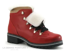 Achat chaussures Hooper Femme Chaussure montante, vente Hooper MILO Rouge - Boots fourrees Femme