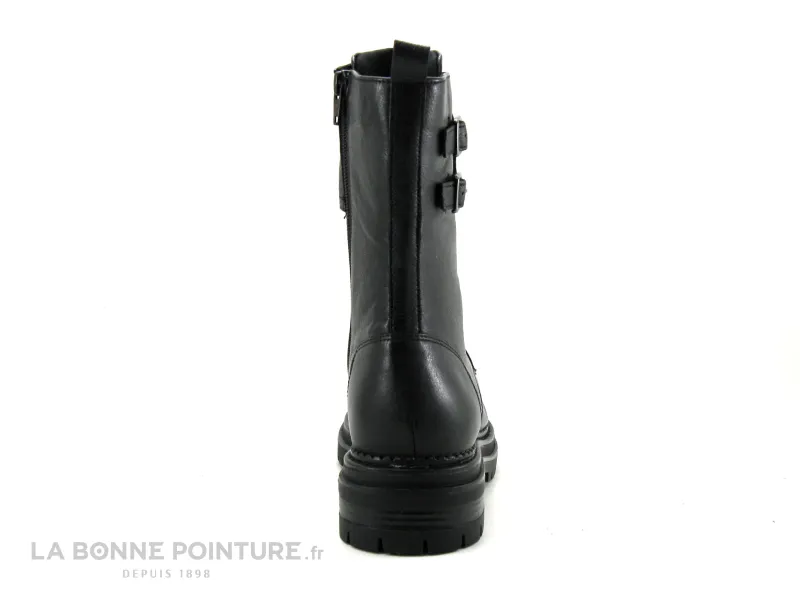 Achat chaussures Lily Mood Femme Boots, vente Lily Mood MILENA Noir - Bottine noire - Lacet avec perles metalliques