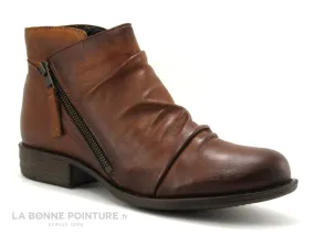 Achat chaussures Lou Kristensen Femme Boots, vente Lou Kristensen IB2099 Brandy antic burnish - Bottine marron