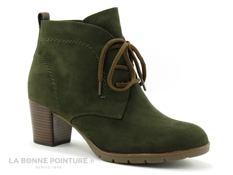 Achat chaussures Marco Tozzi Femme Boots, vente Marco Tozzi 2-25107-27 Olive - Bottine talon haut kaki