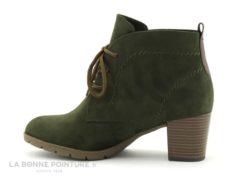 Achat chaussures Marco Tozzi Femme Boots, vente Marco Tozzi 2-25107-27 Olive - Bottine talon haut kaki