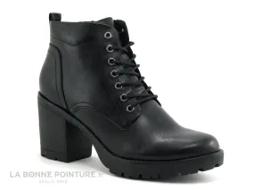 Achat chaussures Marco Tozzi Femme Boots, vente Marco Tozzi 2-25204-33 Black - Boots noires talon haut large