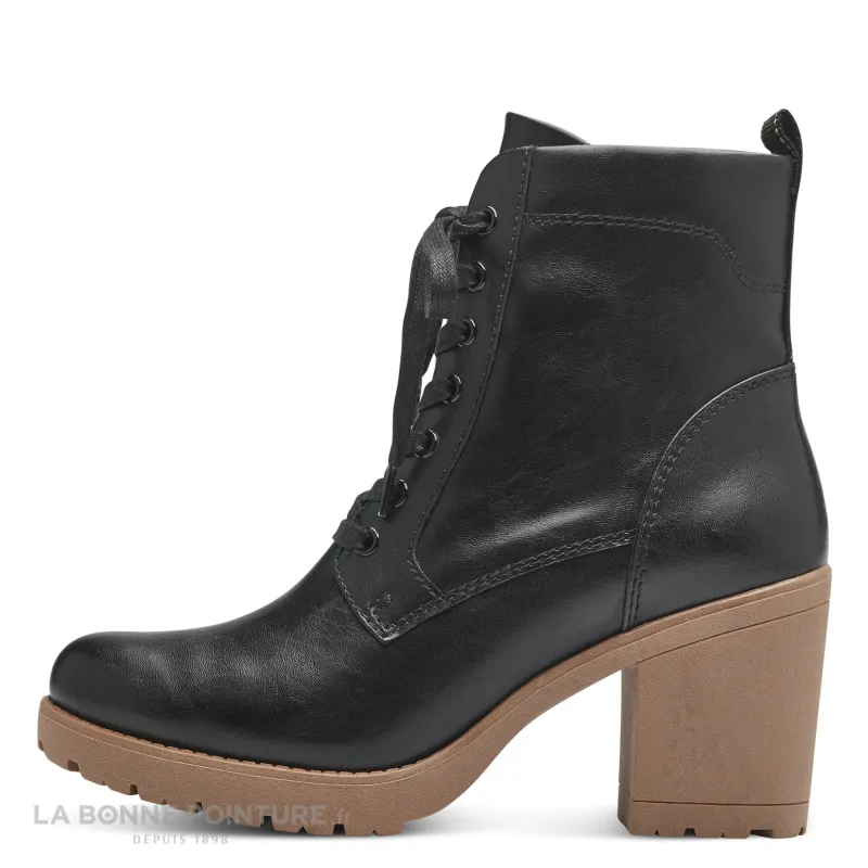 Achat chaussures Marco Tozzi Femme Boots, vente Marco Tozzi 2-25204-41 Black Nature - Bottine verte - Talon large