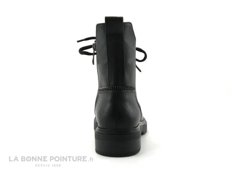 Achat chaussures Marco Tozzi Femme Boots, vente Marco Tozzi 2-25230-27 Black antic - Bottine noire - Lacet noir et rouge