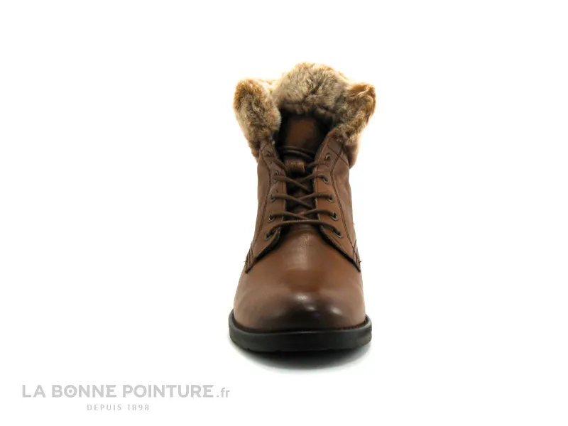 Achat chaussures Moran's Femme Boots, vente Morans BADICE Marron - Col fourrure - Chaussure montante Femme