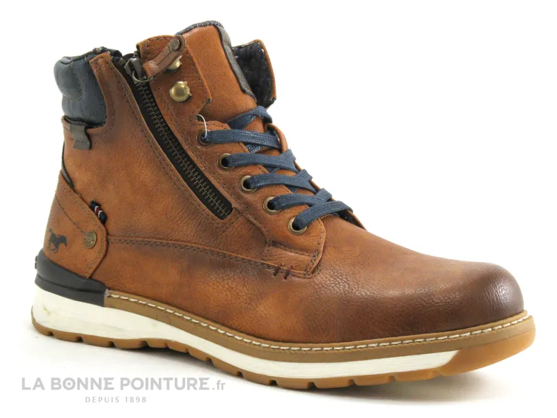 Achat chaussures Mustang Shoes Homme Boots, vente Mustang 4141 502 307 Cognac - Boots Homme marron