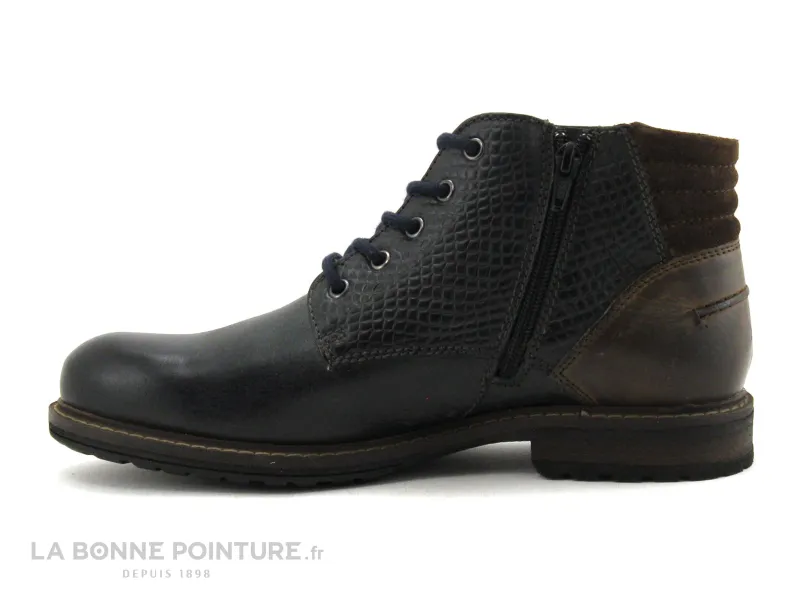 Achat chaussures Point d Orgues Homme Boots, vente Point d Orgues AUSSIE - Bleu marine - Marron - Boots Homme