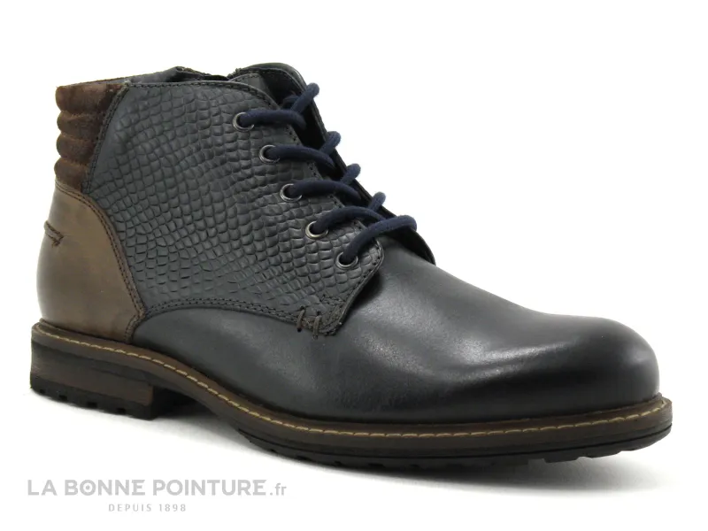 Achat chaussures Point d Orgues Homme Boots, vente Point d Orgues AUSSIE - Bleu marine - Marron - Boots Homme