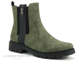 Achat chaussures Rieker Femme Boots, vente Rieker Z3560-54 green - Boots Femme kaki