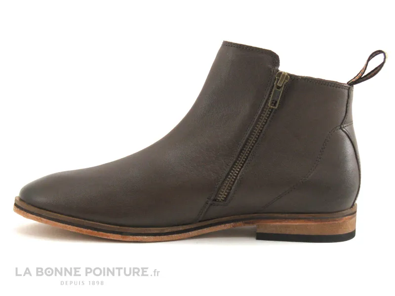 Achat chaussures Superdry Homme Boots, vente Superdry TRENTON ZIP BOOTS Dark brown - Boots Homme marron