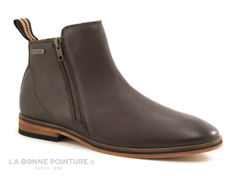 Achat chaussures Superdry Homme Boots, vente Superdry TRENTON ZIP BOOTS Dark brown - Boots Homme marron