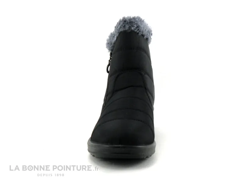 Achat chaussures Sweet R Femme Boots, vente Sweet R COUTELLE Noir - Fourrure grise- Boots Femme interieur chaud