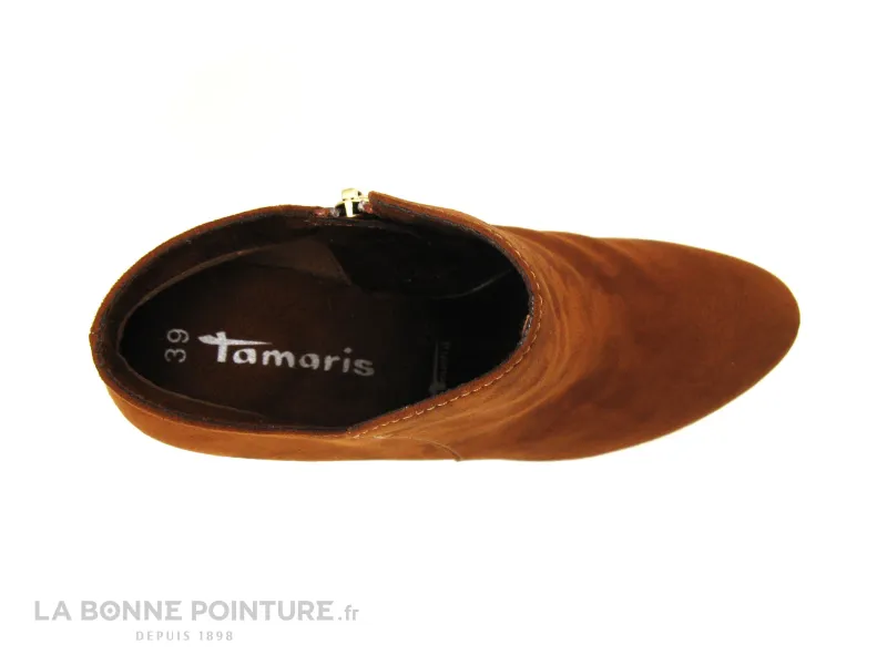 Achat chaussures Tamaris Femme Boots, vente Tamaris 1-25316-25 brandy - Bottine marron rouille - talon haut