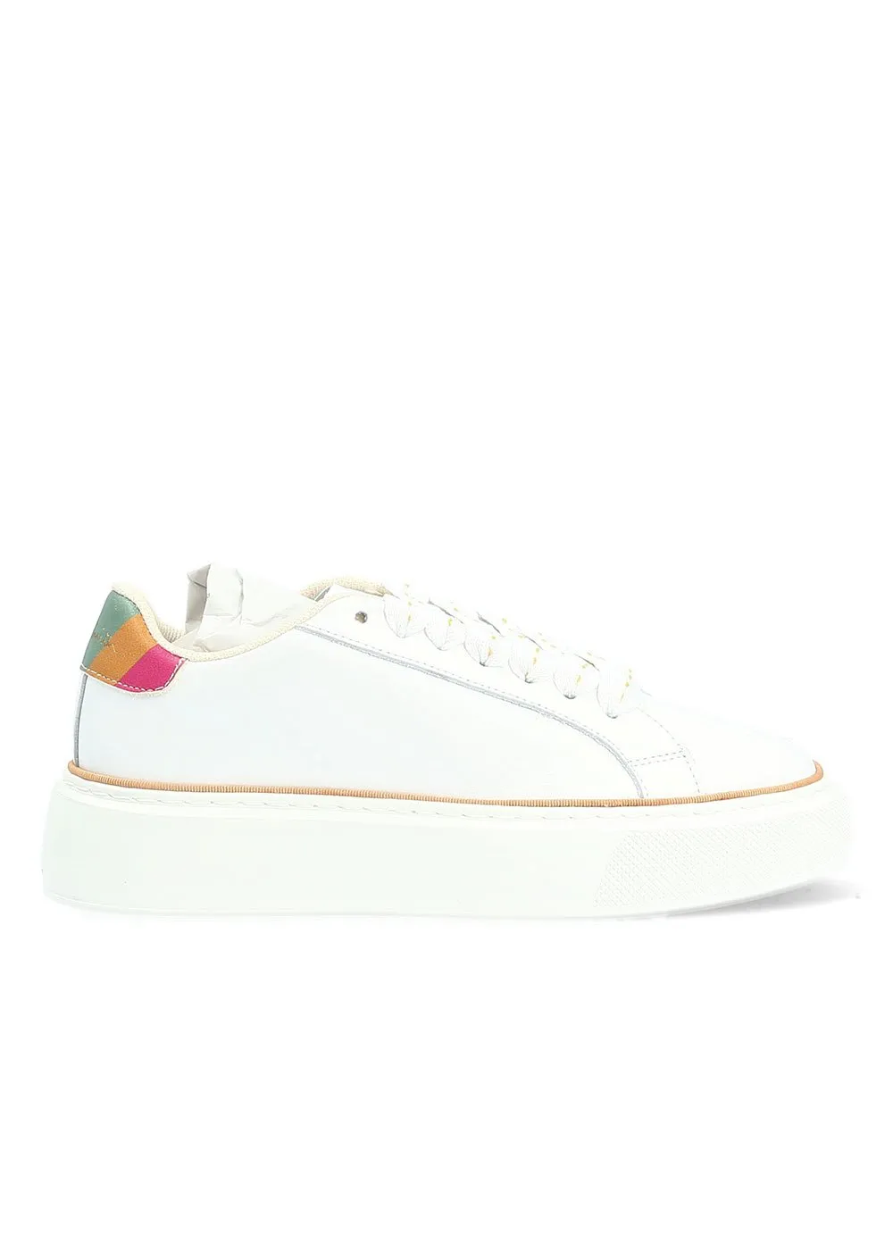 BASKET SHOE GUPPY CUIR BLANC