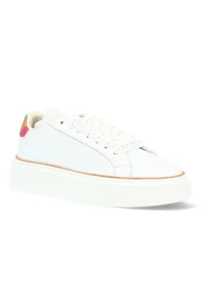 BASKET SHOE GUPPY CUIR BLANC