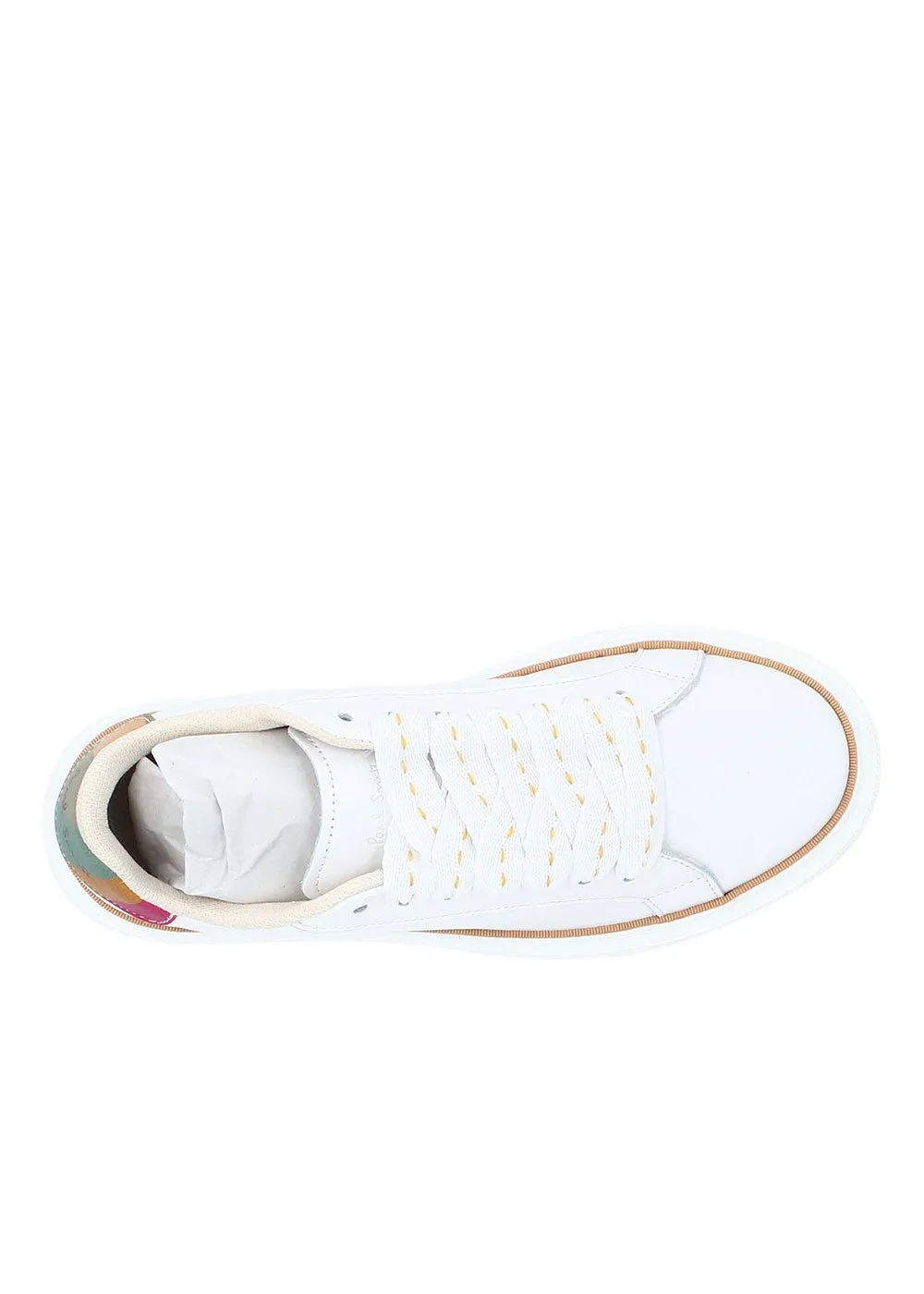 BASKET SHOE GUPPY CUIR BLANC