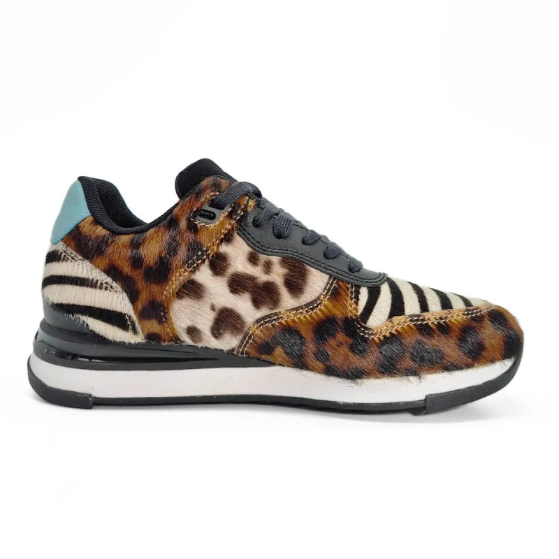 Basket tendance en cuir façon pony - Paul Smith - Scarpe