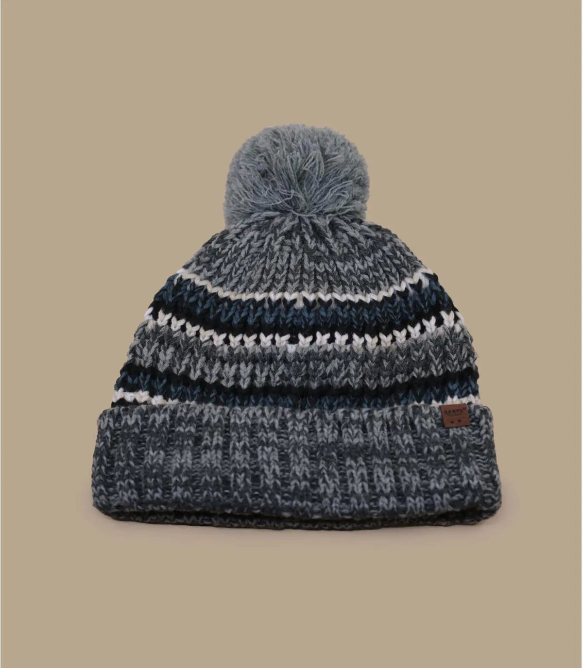 Bonnet pompon gris - Goser Beanie heather grey Barts : Headict