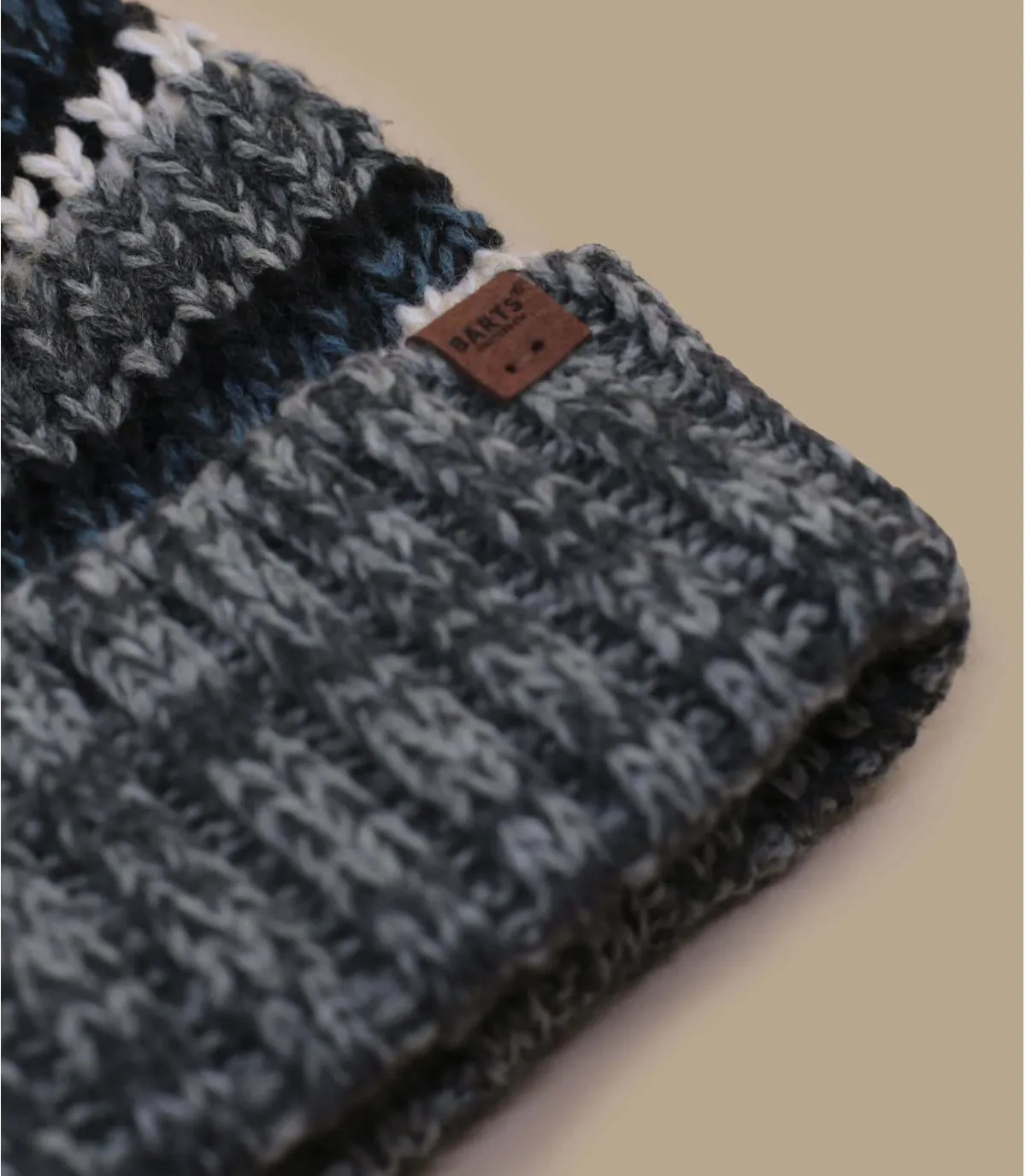 Bonnet pompon gris - Goser Beanie heather grey Barts : Headict