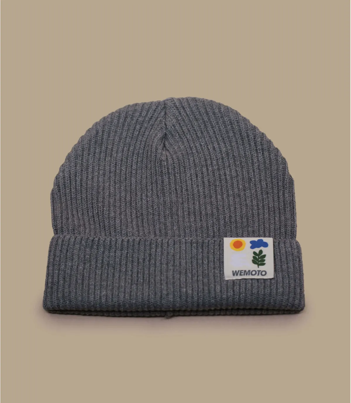 bonnet revers gris - Free Beanie grey Wemoto : Headict