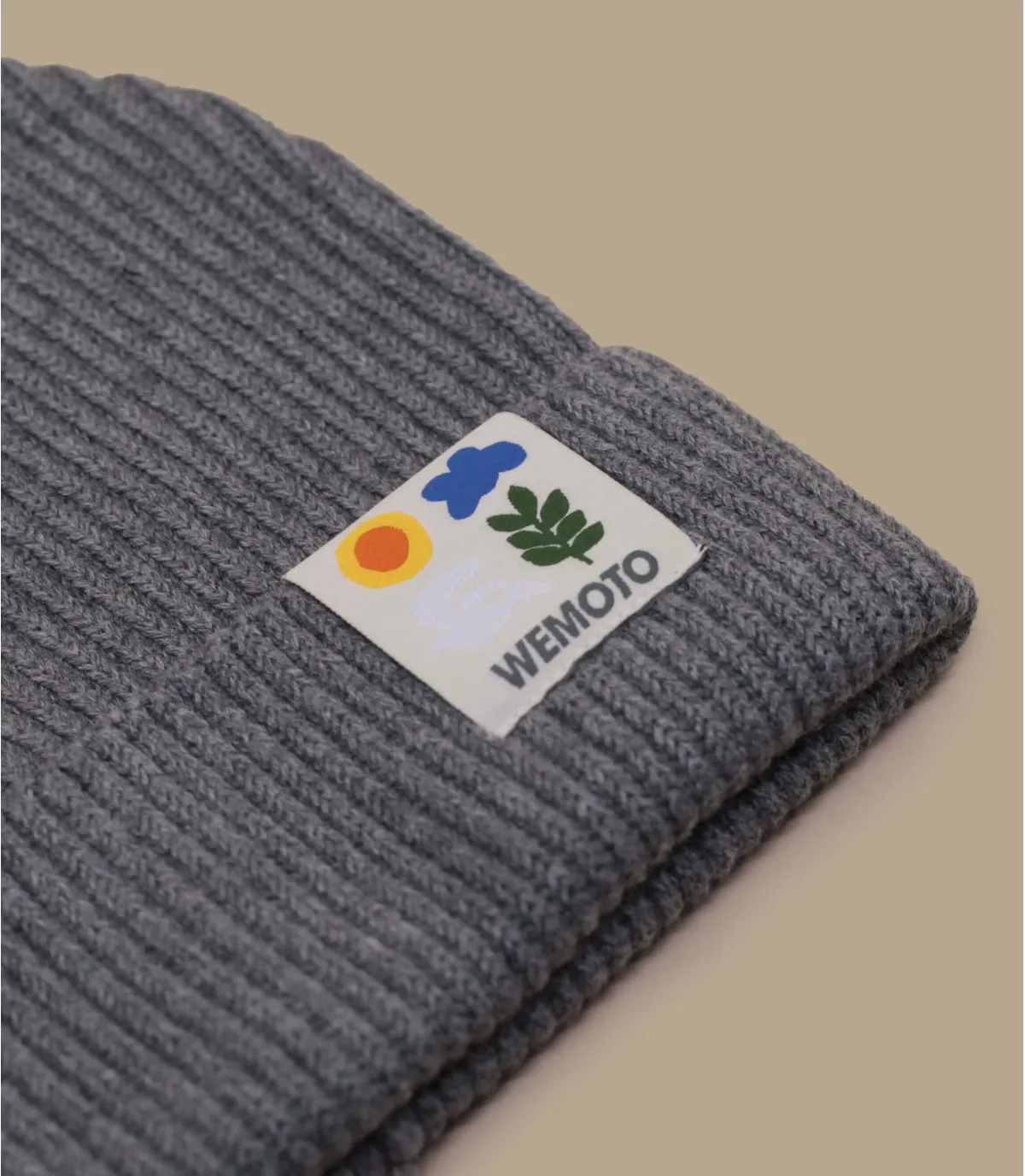 bonnet revers gris - Free Beanie grey Wemoto : Headict