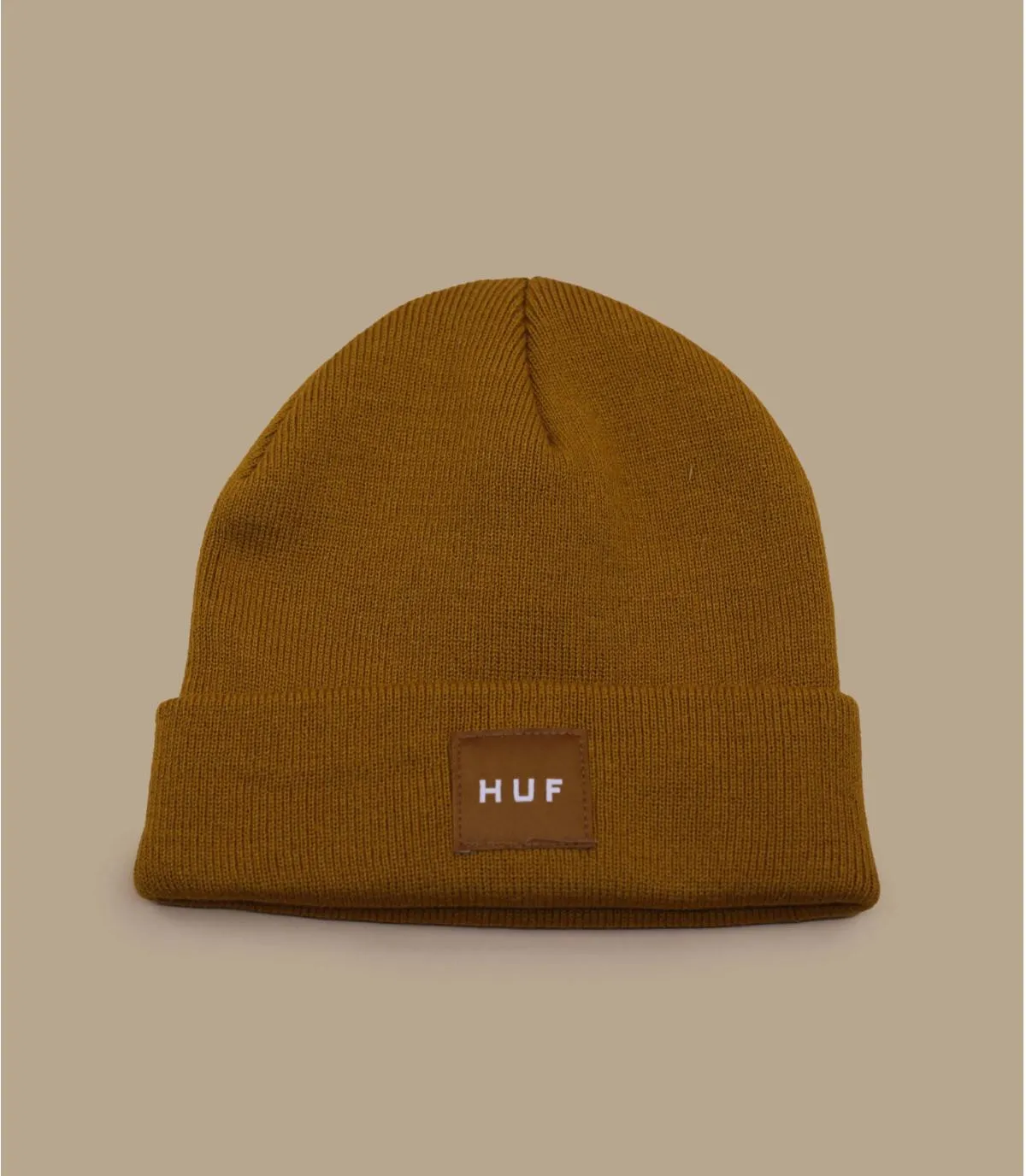 bonnet revers jaune - Set Box Beanie latte Huf : Headict