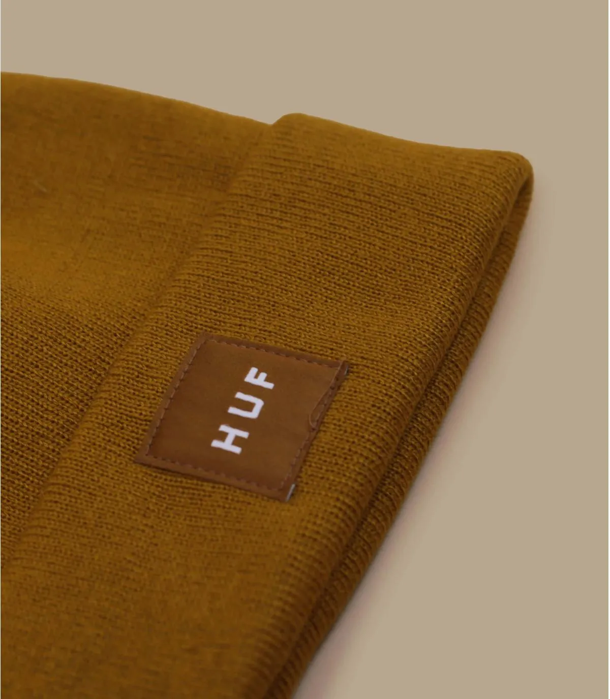 bonnet revers jaune - Set Box Beanie latte Huf : Headict