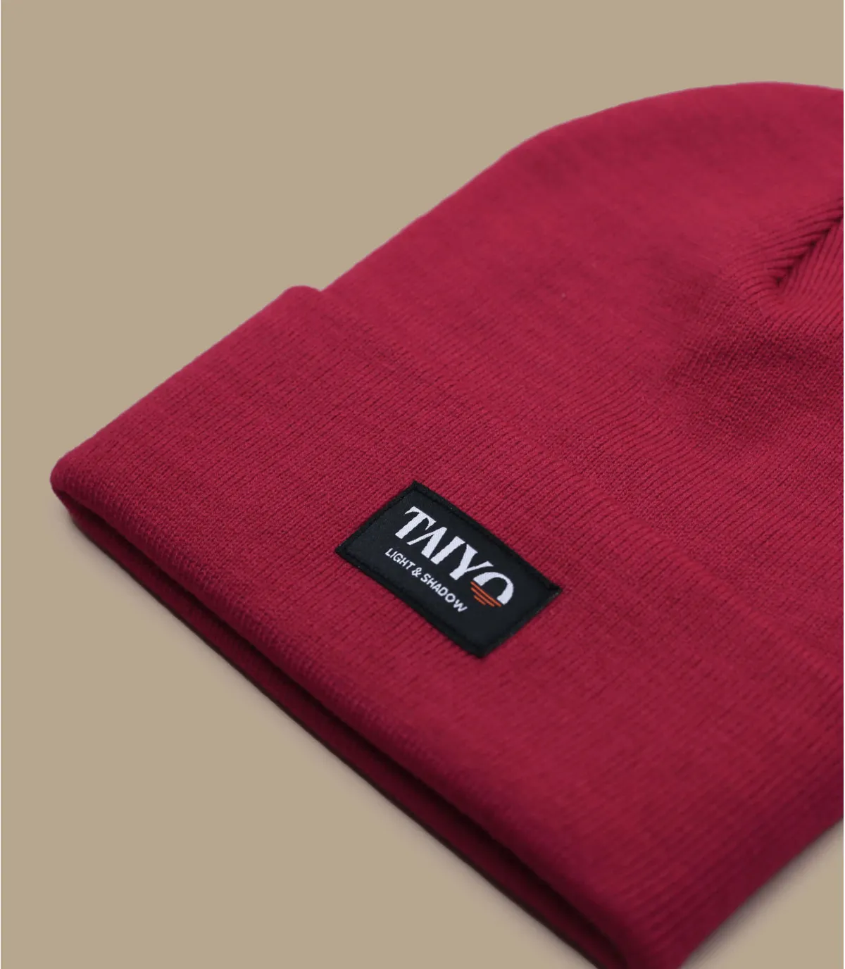 bonnet rouge écologique - Tessy Cuff Beanie red Taiyo : Headict