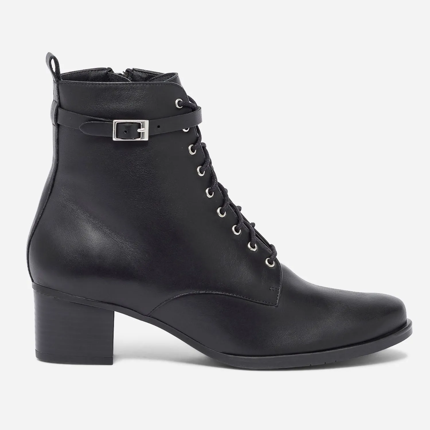 Bottine ERAM FLEX noire en cuir - Boots / bottines Femme | ERAM