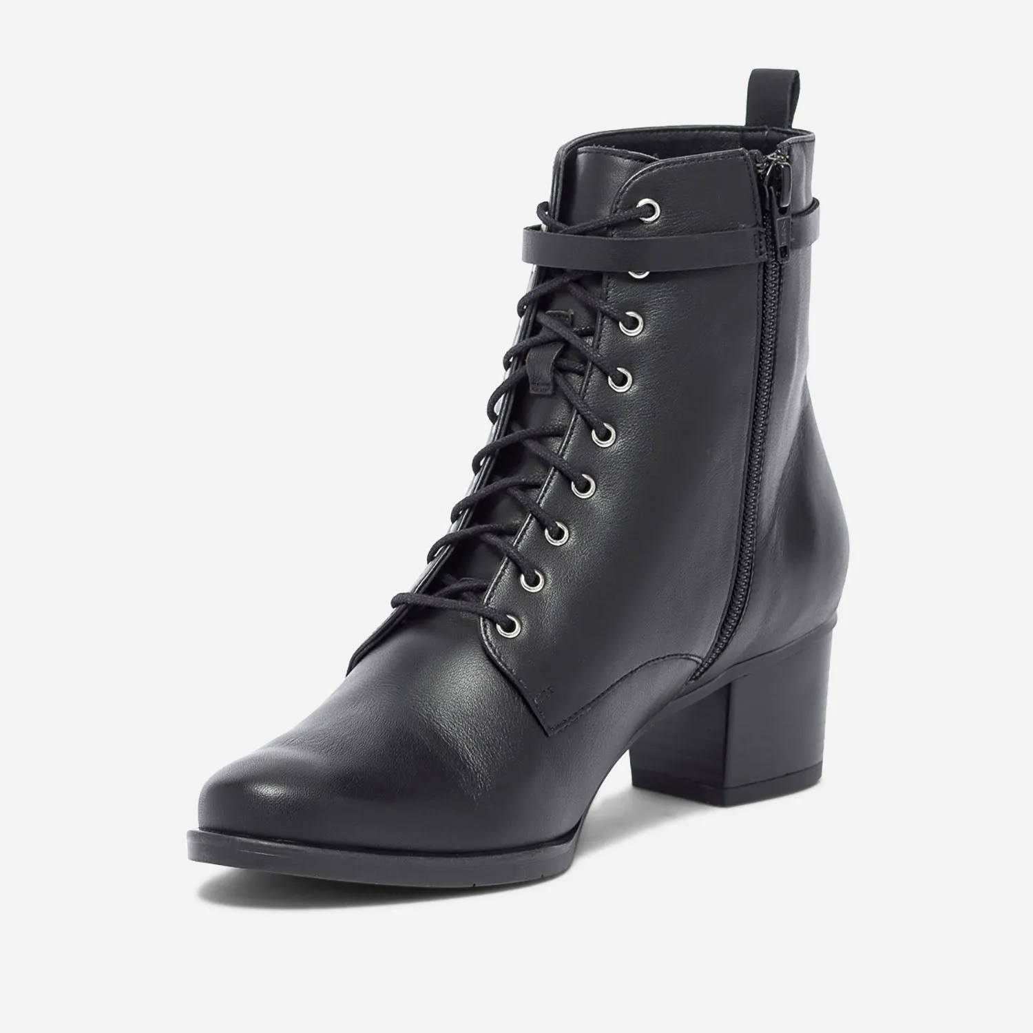 Bottine ERAM FLEX noire en cuir - Boots / bottines Femme | ERAM