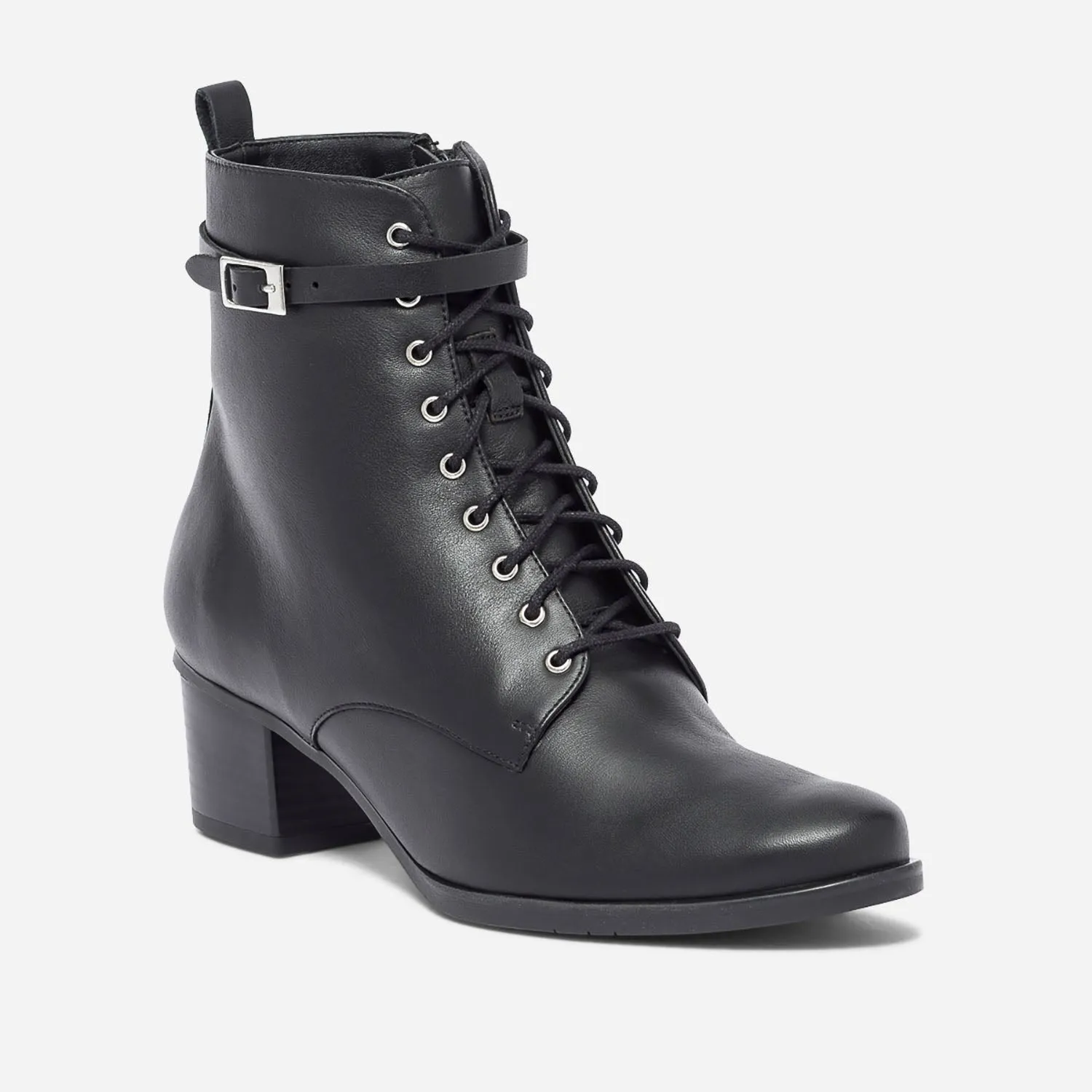 Bottine ERAM FLEX noire en cuir - Boots / bottines Femme | ERAM