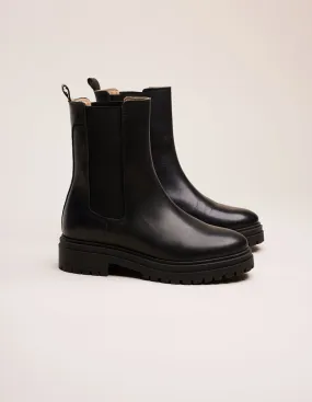 Bottines Amélie - Cuir noir