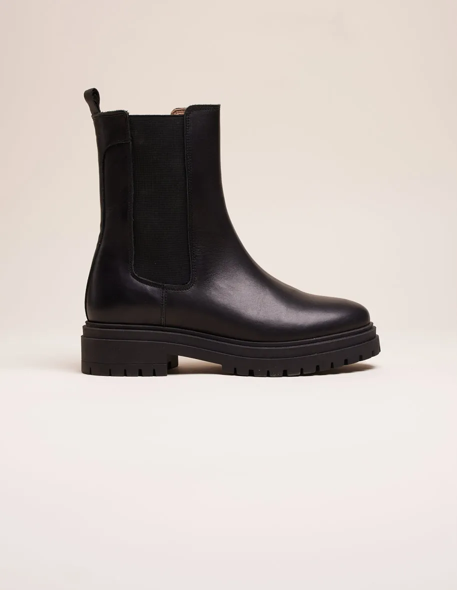 Bottines Amélie - Cuir noir