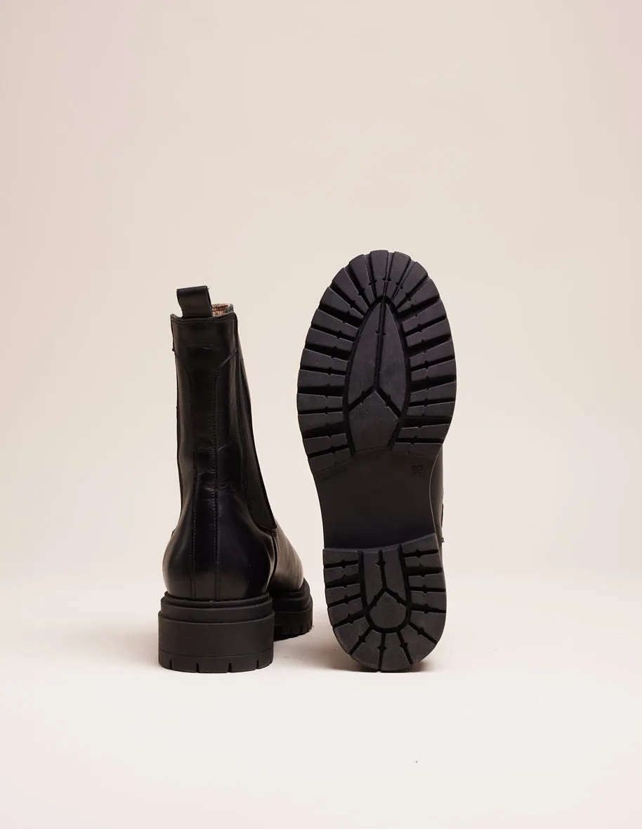 Bottines Amélie - Cuir noir