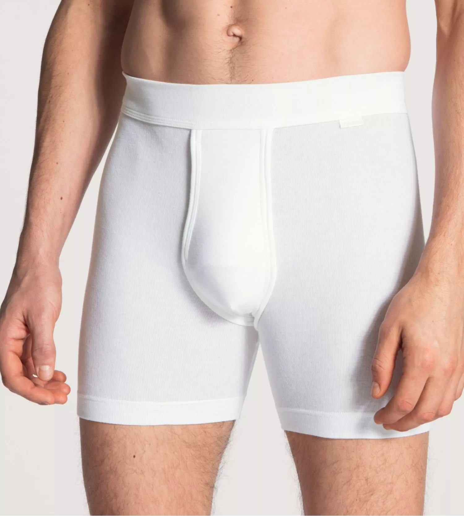 Boxer long Homme Classic Cotton BLANC 01 - Calida | Lingerie Sipp