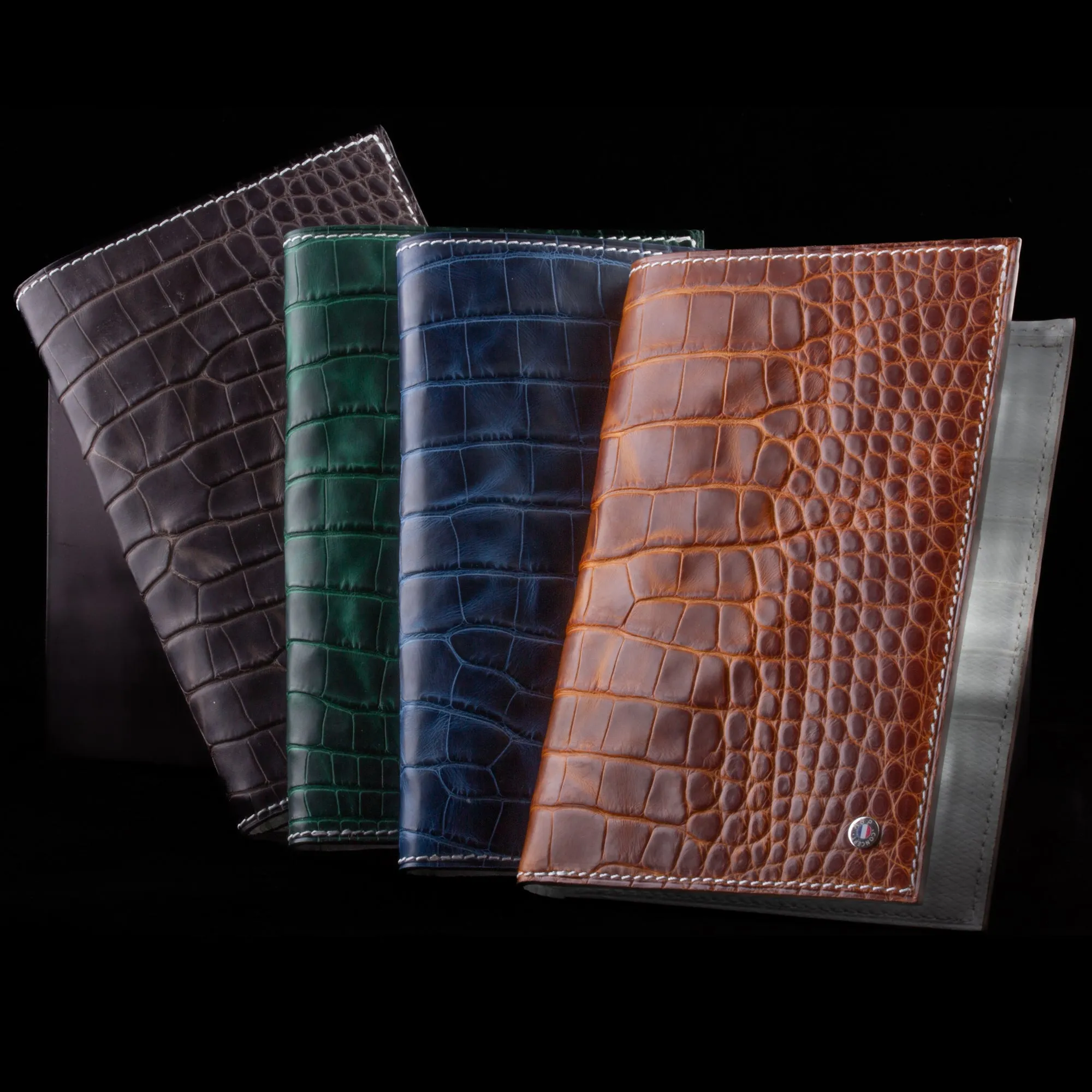 Business wallet « Radika » - Waxed Alligator