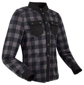 Chemise Segura Jovan mesh gris, surchemise moto été