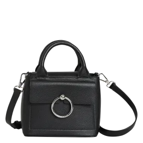 CLAUDIE PIERLOT  Mini sac à main en cuir lisse - Noir