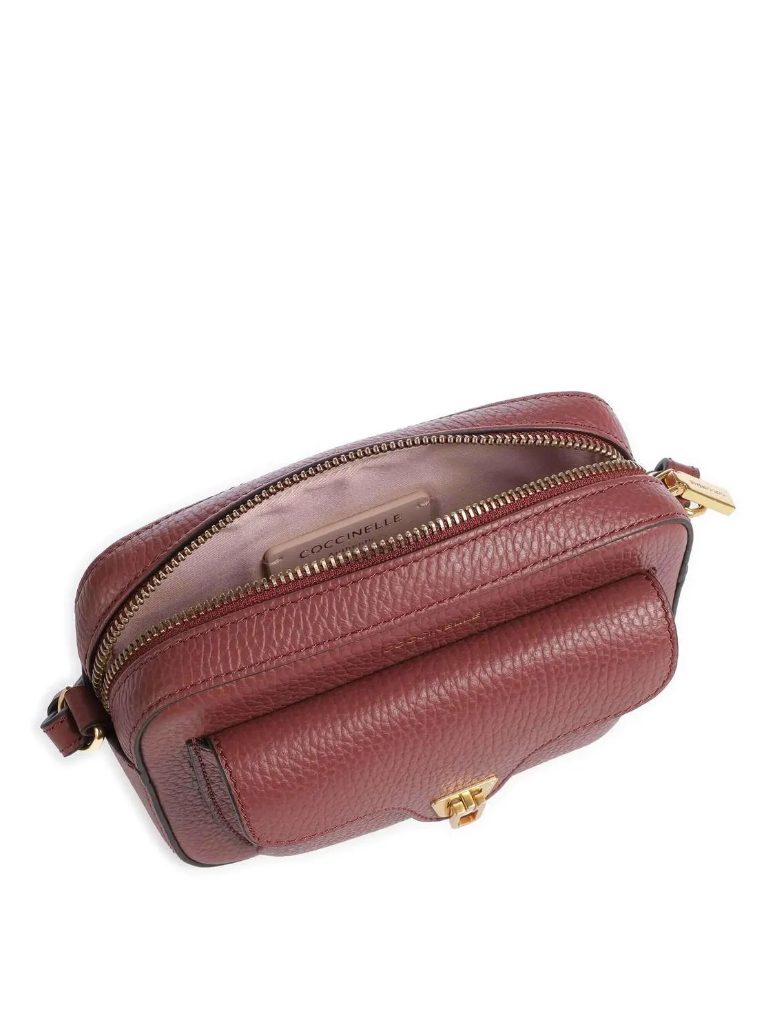 Coccinelle Beat Soft Mini Sac En Cuir Texturé Brandy - Achetez À Prix Outlet!