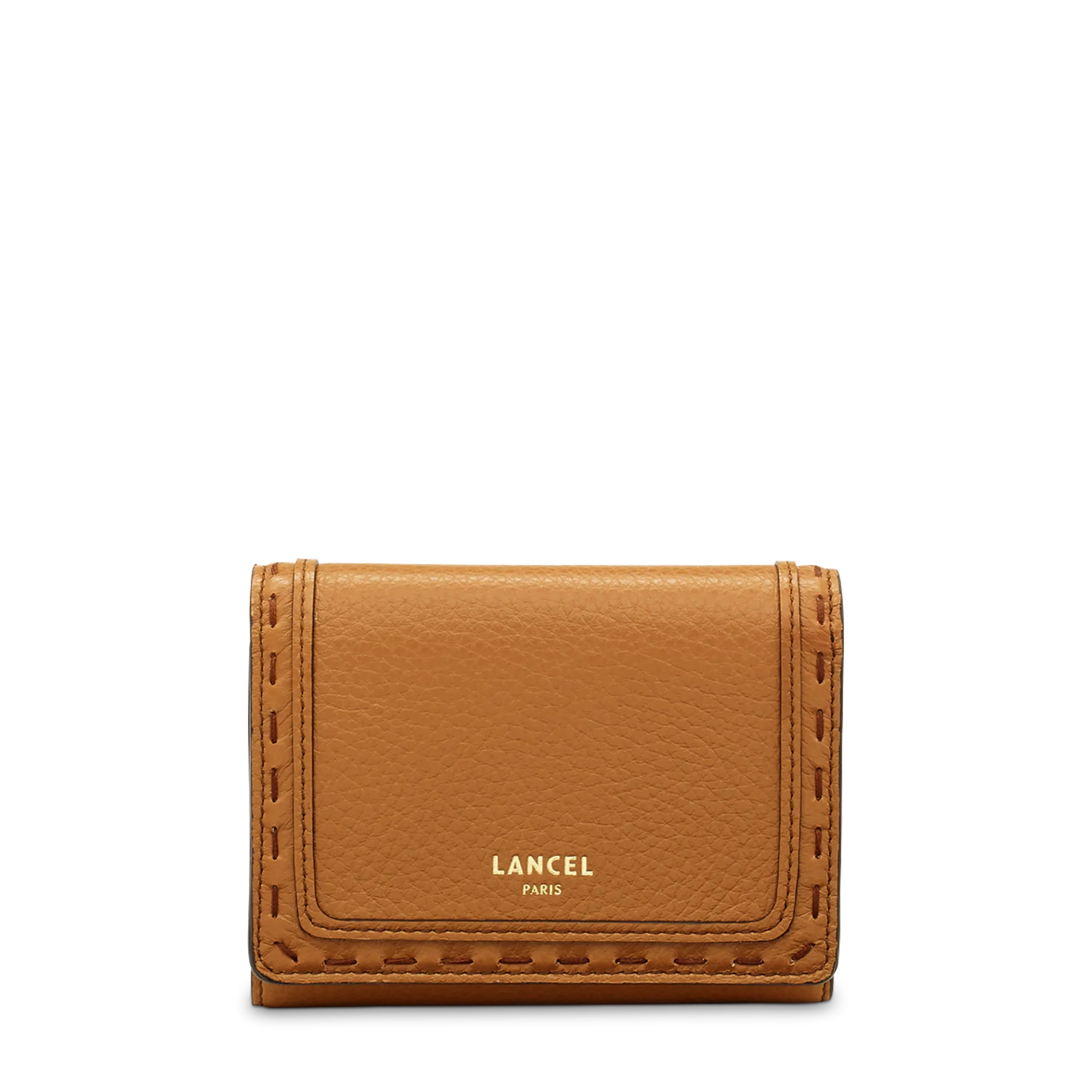 Compact medium wallet with flap