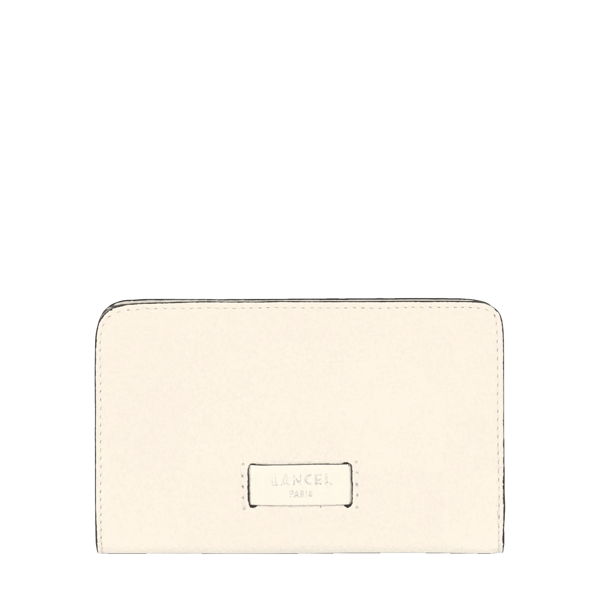 Compact rectangular zip-around wallet