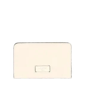 Compact rectangular zip-around wallet