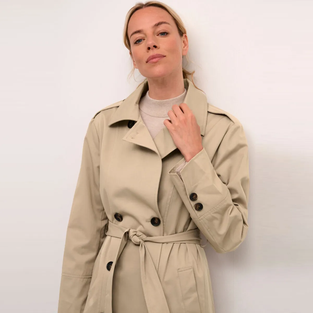 Cream Manteau trench Novinna - ÉTÉ 2024